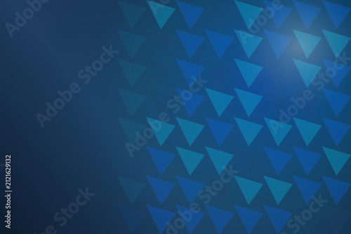Geometric blue triangle pattern on dark background