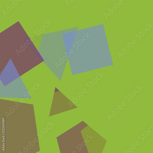 Abstract Geometric Shapes in Bright Colors Vector Artwork