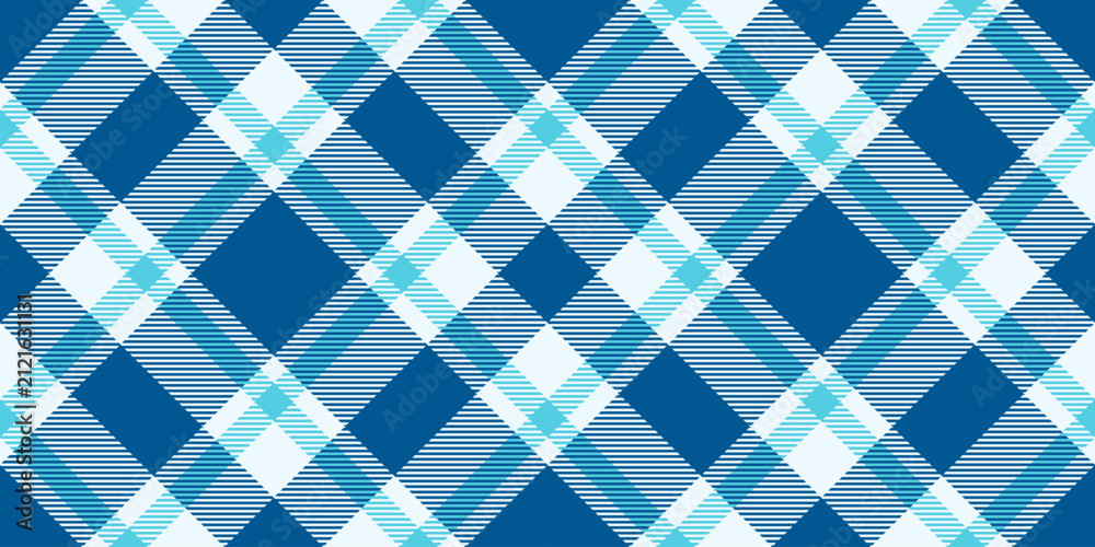 Obraz premium Open background vector tartan, curtain texture seamless pattern. Table cloth textile plaid check fabric in cyan and alice blue colors.