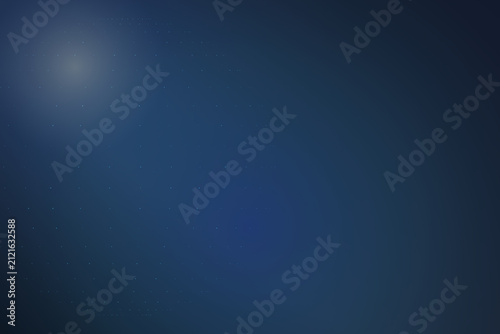 Night sky with bright stars and comet