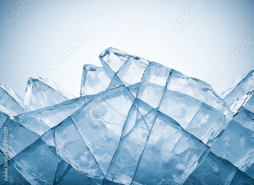 Fractured Ice Pattern with Sharp Edges.