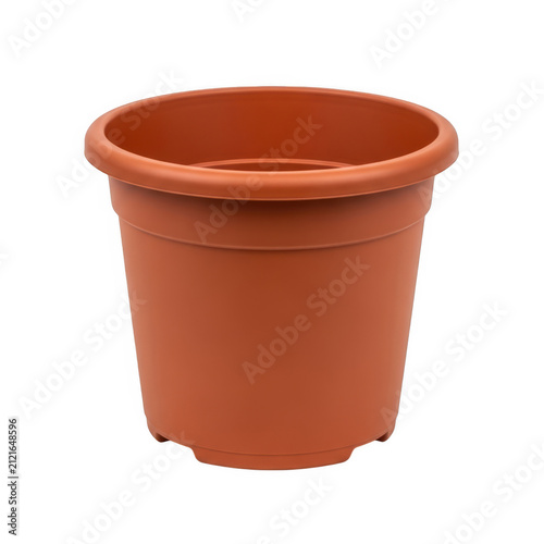 Terracotta pot with drainage holes