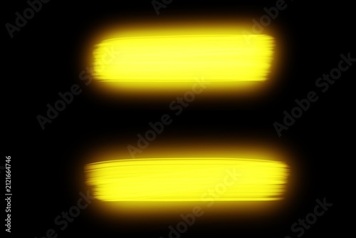 glowing neon sign yellow empty 