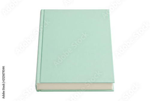 Konstfotografi Minimalist Mint Green Hardcover Book for Design Mockup