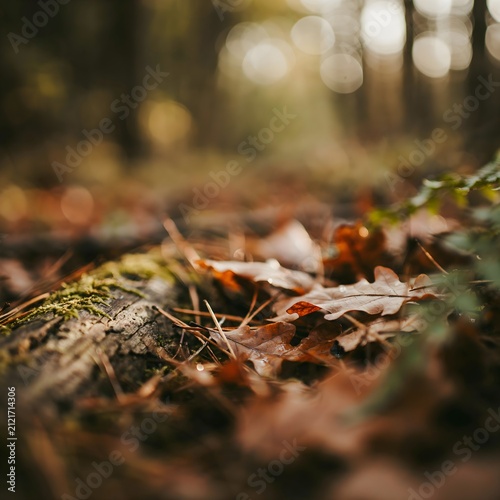 autumn leaves in the forest