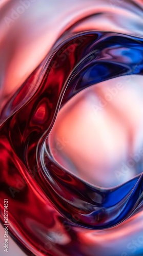 Colorful glossy liquid swirl background.