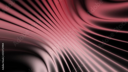 Abstract red silk wave background, smooth flowing fabric motion, luxury satin texture, soft gradient motion loop