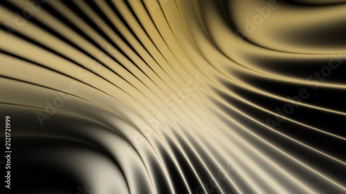 Gold silk wave background, abstract luxury flowing fabric motion, smooth golden satin texture for branding and motion