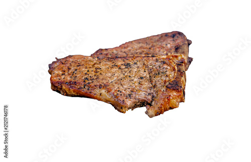 Smoked meat isolated on white background