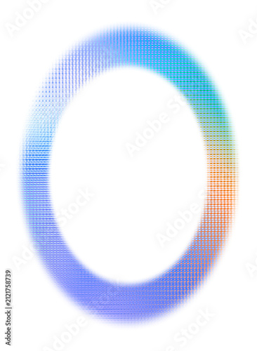 Mirror frame art illustration pastel color oval illustration