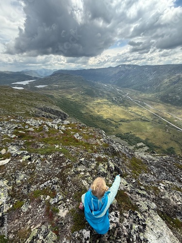 Amazing mountain landscape in Hemsedal, Norway
