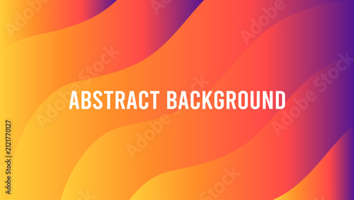 Abstract Fluid Gradient Wave Background with Modern Geometric Shapes Vector Illustration