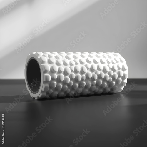 White textured foam roller ...