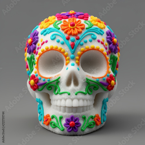 calavera de azúcar, día de muertos, calavera mexicana, cultura mexicana, tradición mexicana, arte mexicano, artesanía mexicana, cráneo decorado, calavera decorada, flores, flores coloridas, diseño flo
