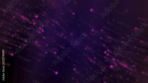 4k motion design of glowing violet particles and cosmic dust, abstract futuristic energy background with blur effect