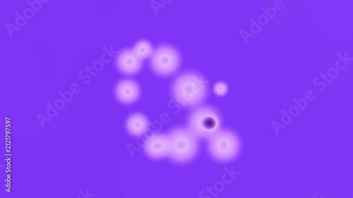 Abstract Neon Rings in Soft Motion