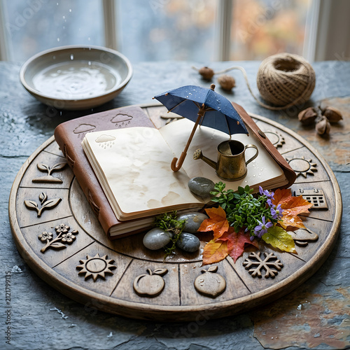 Traditional Japanese tea set with wagashi sweets.
