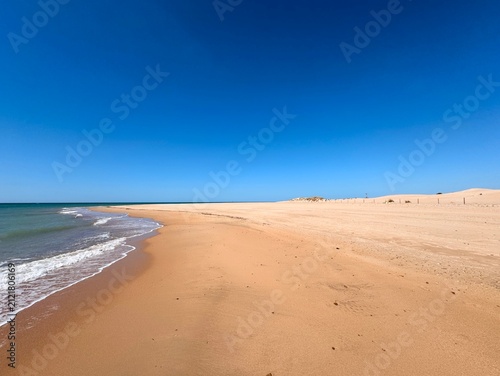 Cuadro en lienzo view of the wide sandy Playa de Camposoto between the Atlantic Ocean between Cad