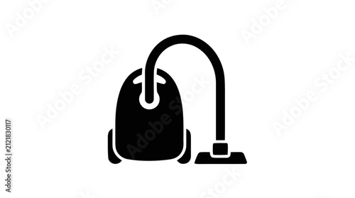 Vector illustration of vacuum cleaner icon on a transparent background