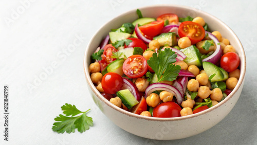 healthy chickpea salad