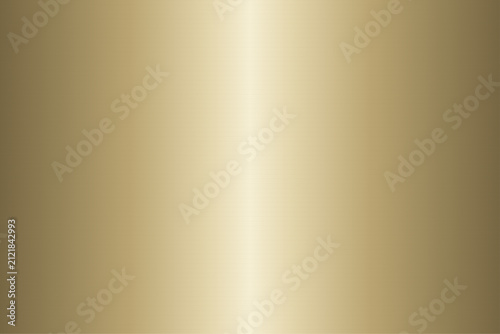 Brushed gold metal background with soft central reflection