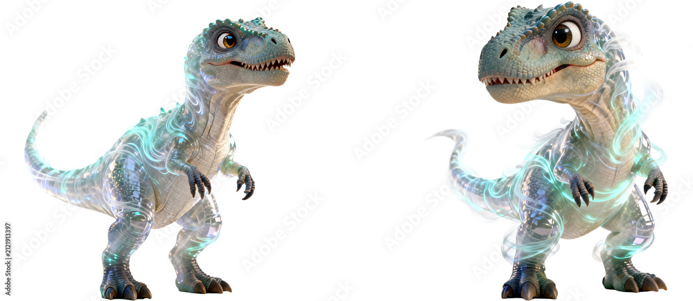 Naklejka premium ティラノサウルス 恐竜 動物 生き物 キャラクター