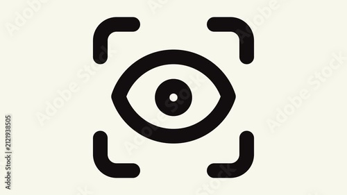 scan eye animation outline icon