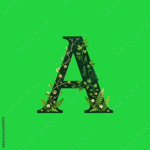 vector illustration of an abstract alphabet