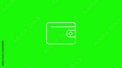 Investment Earnings Incoming Dollar Coin Deposit And Wallet Loop Animation
