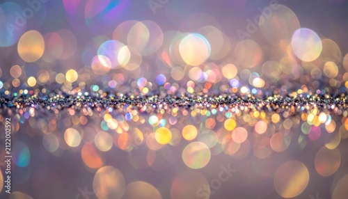 Dreamy Bokeh Background with Glittering Lights and Soft Focus - Abstract Celebration and Festive Ambiance