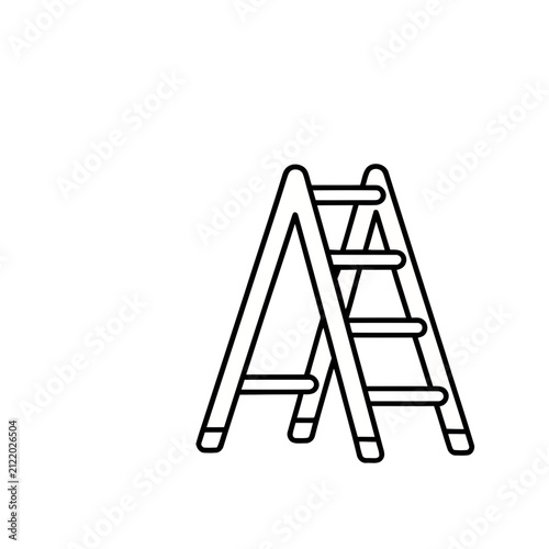 A-frame ladder icon