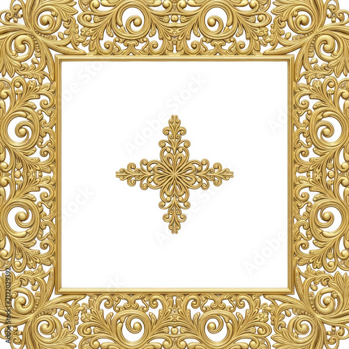 Isolated golden decorative starburst pattern on glittery background isolated on transparent background