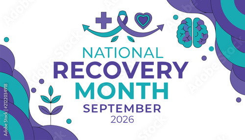 Fotografie National recovery month september 2026 banner