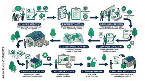 Sustainable Energy Flowchart Process Diagram.
