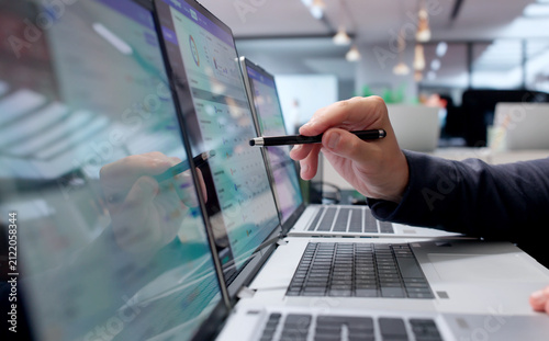 Facility Manager Uses Laptop To Track
