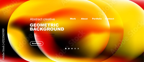 Photography Abstract fluid shapes, warm colors dominate design