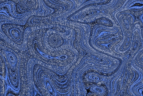 Bild auf Leinwand Abstract digital art background featuring a mesmerizing swirl of deep blue liqui