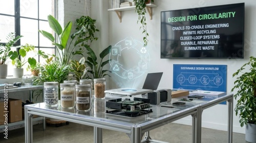 Scientists Researching Circular Materials in Green Innovation Laboratory