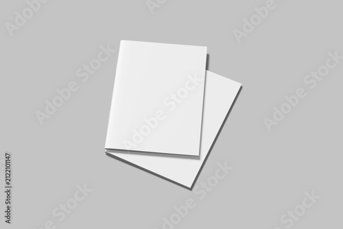 Realistic blank magazine illustration for mockup