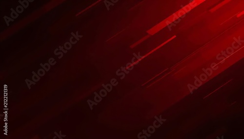 Abstract Red Light Streaks Background with Dark Vignette.