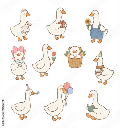 Goose Character Bundle with Different Poses