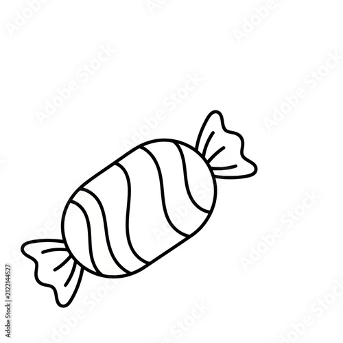 Wrapped candy illustration
