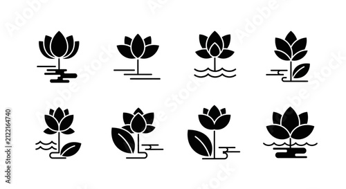 Lotus blossoms for wellness and spa design.