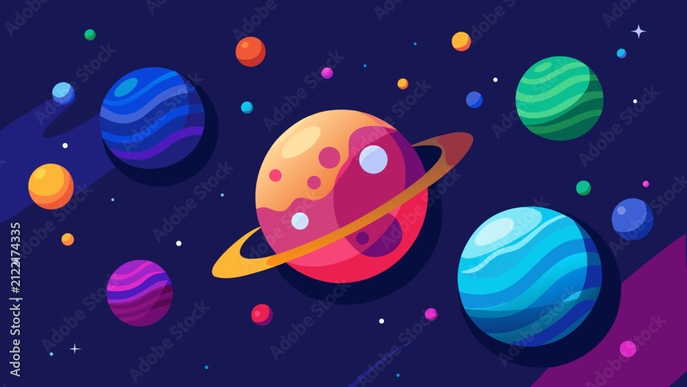 Naklejka premium seamless background with space