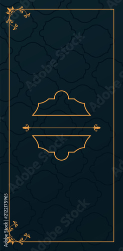 Luxury golden frames with victorian style in black background Free Vector