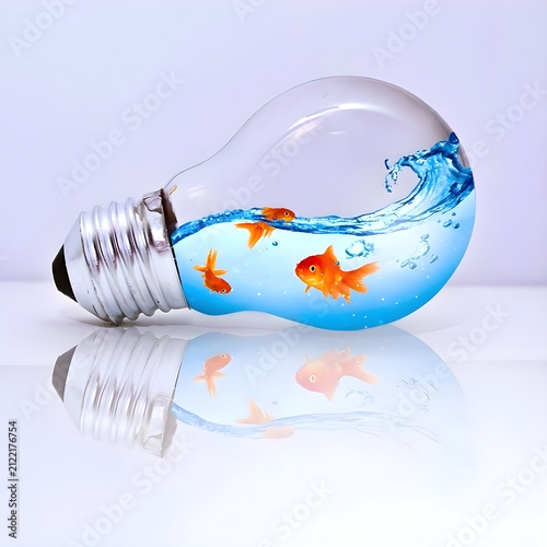 light bulb in a glass