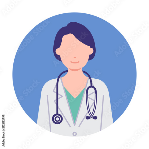 女性の医者　アイコン