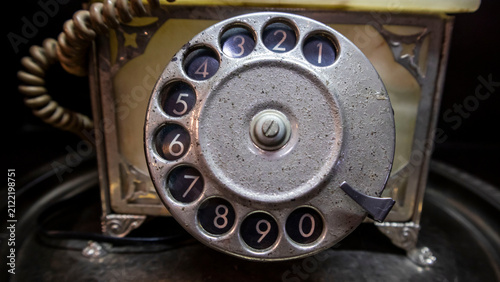 vintage telephone dial
