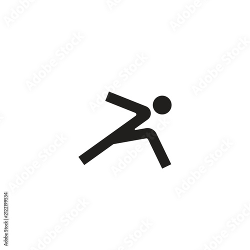 Runner app sport app vector logo design