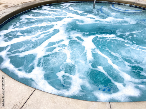 Outdoor Hot Tub with Bubbling Water